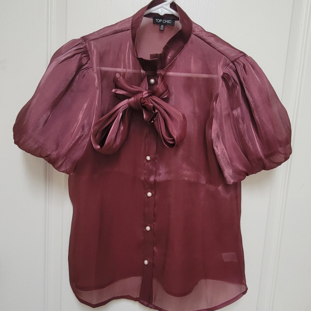Top Chic Button Down Blouse